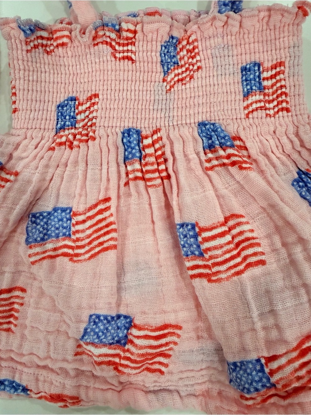 Angel Dear Pink American Flag Tank and Bloomer Set - Picture 2 of 4
